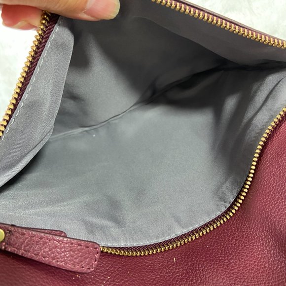 Fossil Tinsley Cabernet Pebbled Leather Crossbody Handbag SHB1788 NWT - Picture 6 of 13